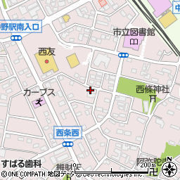 長野県中野市西条1285周辺の地図