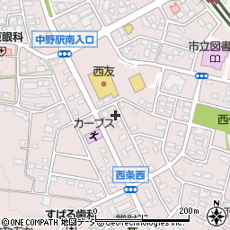 長野県中野市西条1292周辺の地図