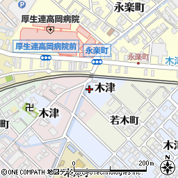 富山県高岡市木津432-1周辺の地図