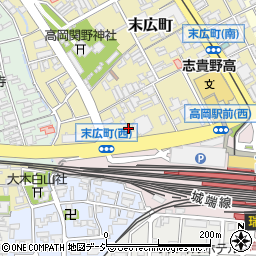 ファミリーマート高岡末広町店周辺の地図