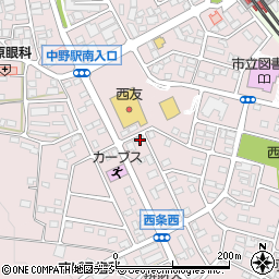 長野県中野市西条1291周辺の地図