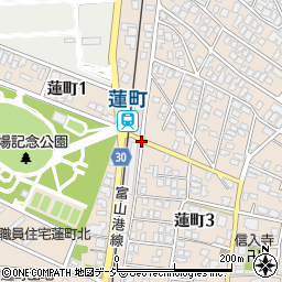 蓮町周辺の地図