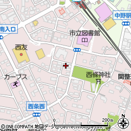 長野県中野市西条1178周辺の地図
