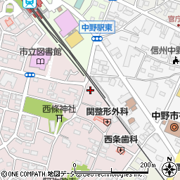長野県中野市西条957周辺の地図