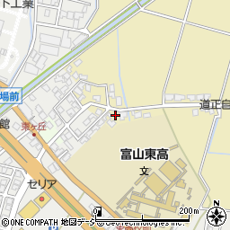 富山県富山市道正1周辺の地図