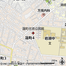 蓮町住吉公民館周辺の地図