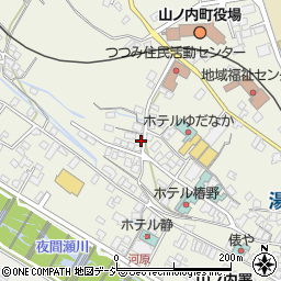 新湯田中温泉（湯田中・渋温泉郷）周辺の地図