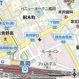 高岡駅前郵便局周辺の地図
