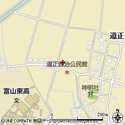富山県富山市道正124周辺の地図