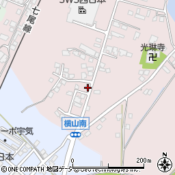 石川県かほく市横山リ周辺の地図
