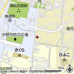 長野県中野市東山1-33周辺の地図