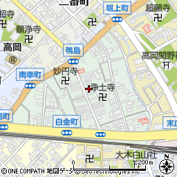 富山県高岡市白金町5-22周辺の地図