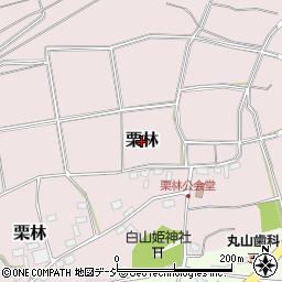 長野県中野市栗林周辺の地図