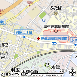 富山県生花市場周辺の地図