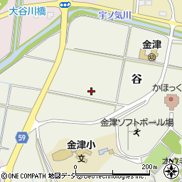 石川県かほく市谷（ワ）周辺の地図