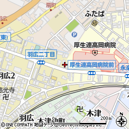富山県生花市場周辺の地図
