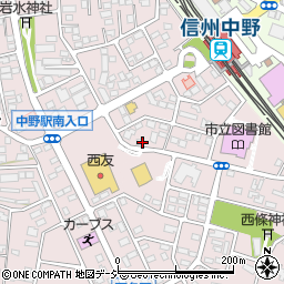 長野県中野市西条1264-2周辺の地図