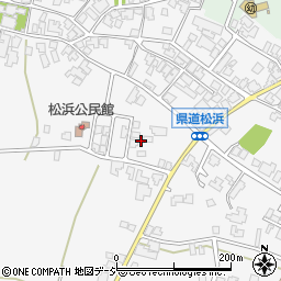 石川県かほく市松浜周辺の地図