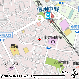 長野県中野市西条1217周辺の地図