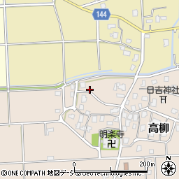富山県滑川市高柳周辺の地図
