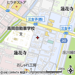 富山県高岡市三女子143周辺の地図