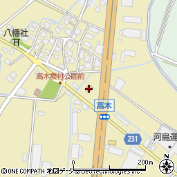 ファミリーマート新湊高木店周辺の地図
