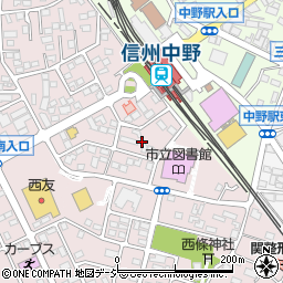 長野県中野市西条1242周辺の地図