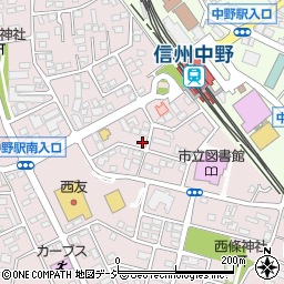 長野県中野市西条1253周辺の地図