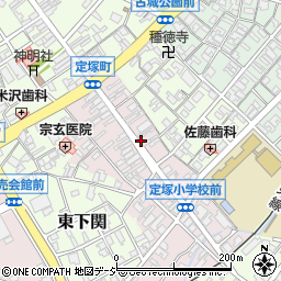 富山県高岡市定塚周辺の地図