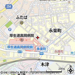 富山県高岡市永楽町6-13周辺の地図