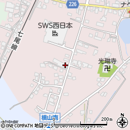 石川県かほく市横山周辺の地図