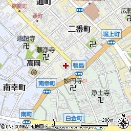 富山県高岡市鴨島町12-1周辺の地図