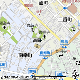 富山県高岡市鴨島町133-4周辺の地図