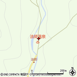 法師温泉　長寿館周辺の地図