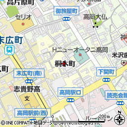 富山県高岡市桐木町周辺の地図