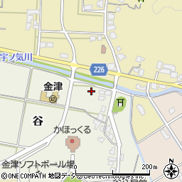 石川県かほく市谷イ周辺の地図