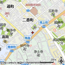 富山県高岡市白銀町周辺の地図