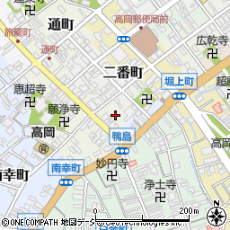 富山県高岡市鴨島町89周辺の地図