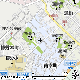 富山県高岡市博労町周辺の地図
