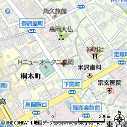 富山県高岡市新横町周辺の地図