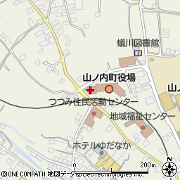 山ノ内町役場　会計室周辺の地図