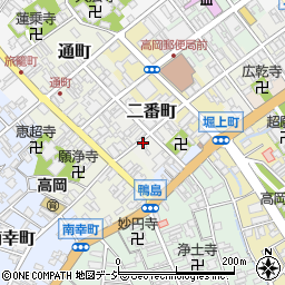 富山県高岡市二番町98周辺の地図