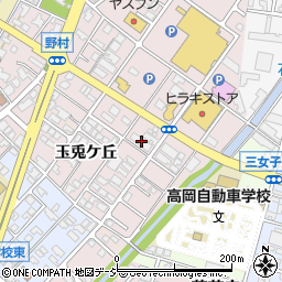 富山県高岡市野村605周辺の地図