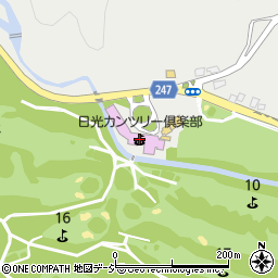 日光カンツリー倶楽部周辺の地図