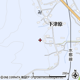 茨城県久慈郡大子町下津原周辺の地図