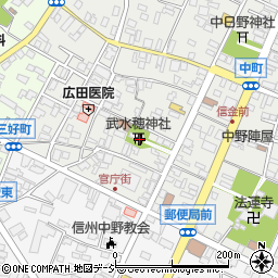 武氷穂神社周辺の地図