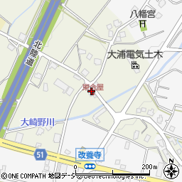 富山県滑川市東金屋周辺の地図