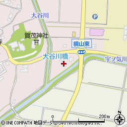 石川県かほく市横山ロ周辺の地図
