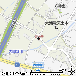 富山県滑川市東金屋周辺の地図