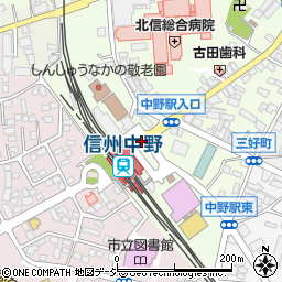 中野駅周辺の地図